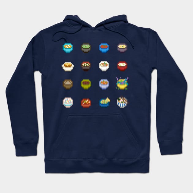 Pixel Soups & Dips Hoodie by norinoko